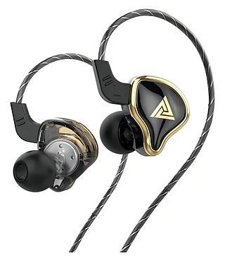 Fone de Ouvido QKZ AK6 ARES In-Ear com Fio P2 3.5mm, Microfone Integrado, Monitor de Palco, Som HIFI para Música e Games