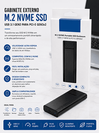 Adaptador ssd nvme