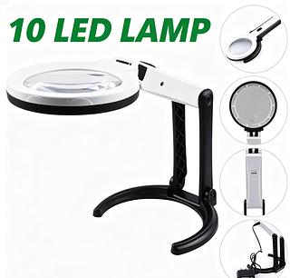 Lupa com 10 LED